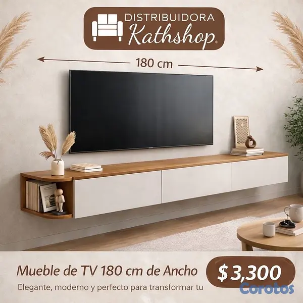 decoración y accesorios - mueble TV viene desarmado en su caja Nuevo  4