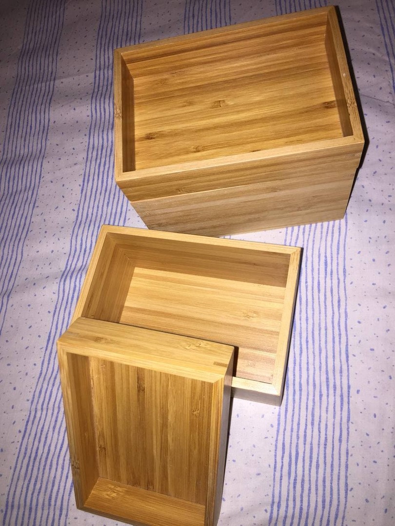 Cajas de bambú 