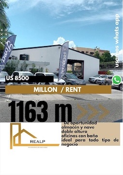 oficinas y locales comerciales - Nave amplia en el millon