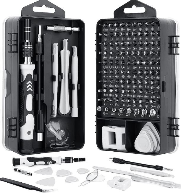 herramientas, jardines y exterior - Kit juego de destornilladores de precision 115 en 1 bisutime 1