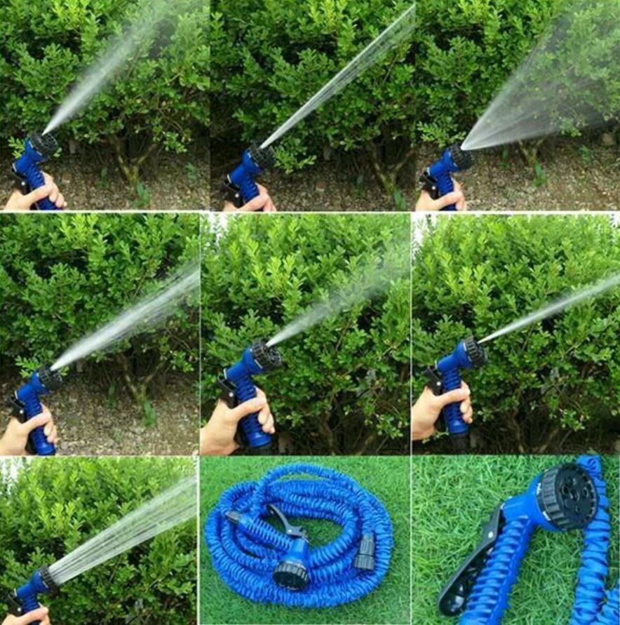herramientas, jardines y exterior - Manguera expandible con pistola gratis - 50 pies. 2
