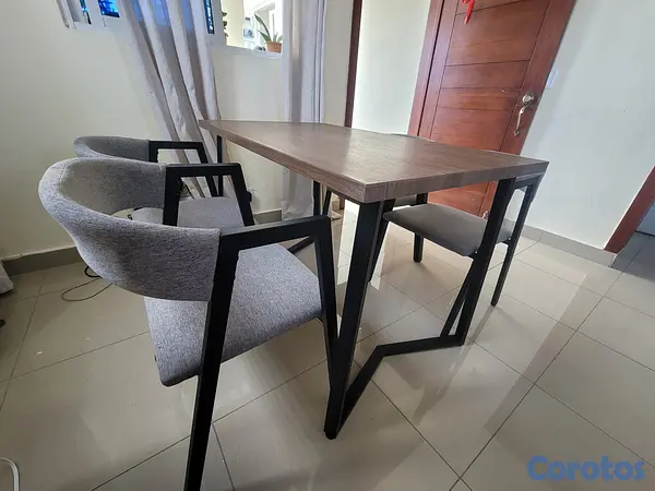 muebles y colchones - Mesa de 4 sillas 4
