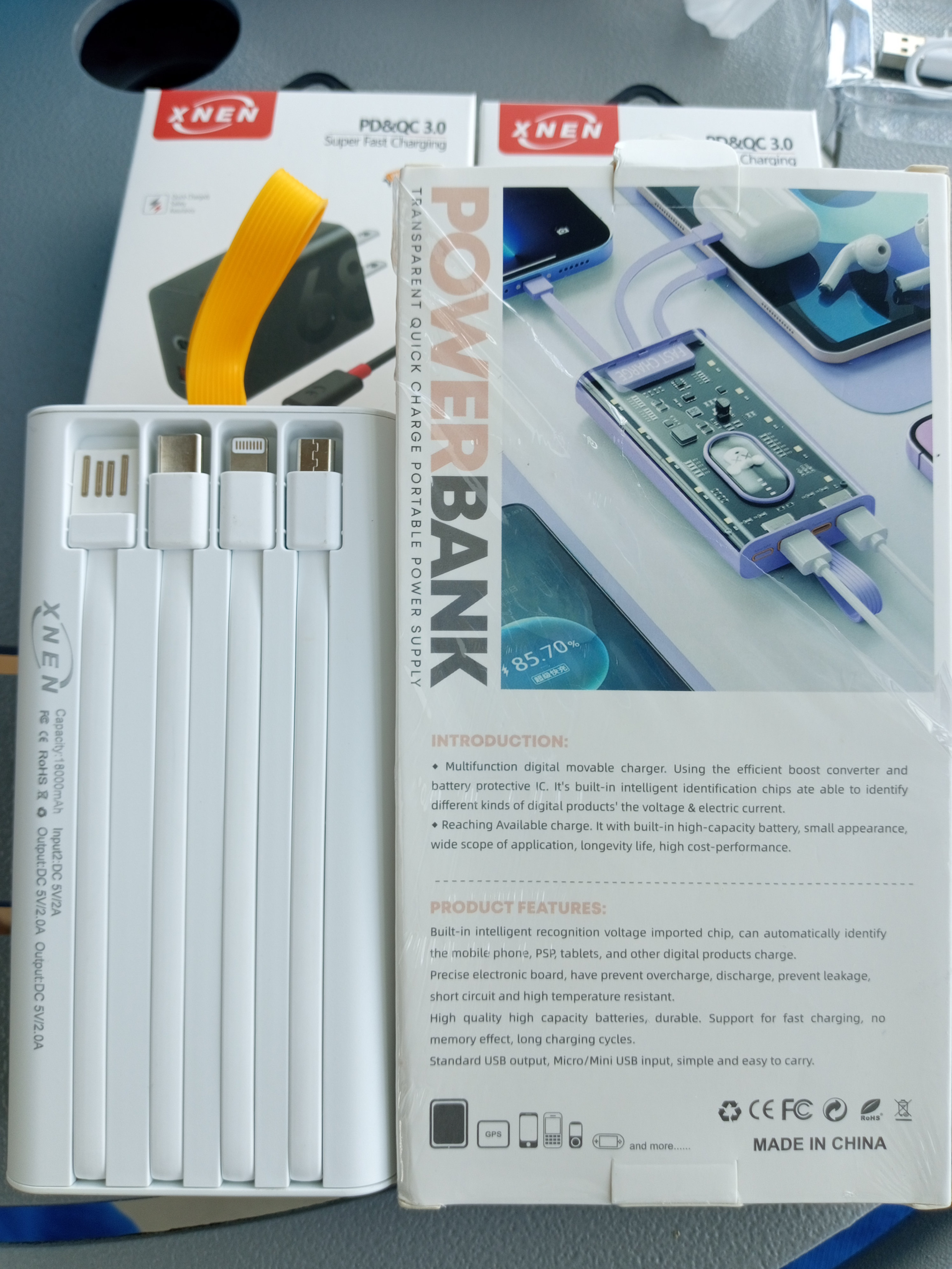 accesorios para electronica - Power Bank • Cargador Portatil 18000 mAh multifuncional 2