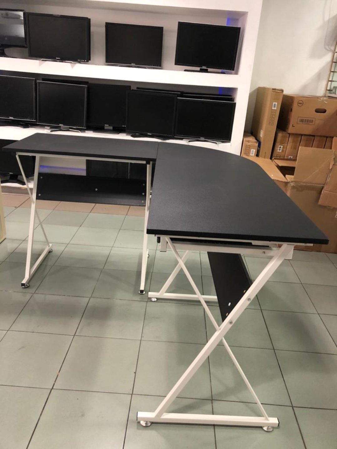 accesorios para electronica - Escritorio esquinero en L de un nivel XTF-CD433