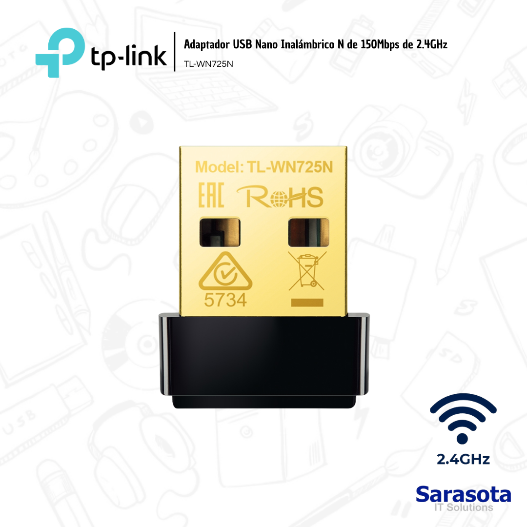 accesorios para electronica - Tp-Link antena USB WiFi TL-WN725N