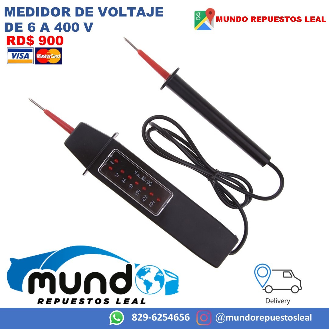 accesorios para electronica - Tester de voltaje para carro, vehiculo, electricidad 1