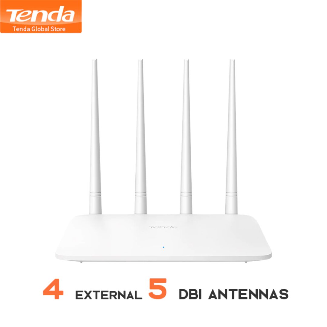impresoras y scanners - ROUTER WIRELESS TENDA F6, 100MBPS - 4 ANTENAS BANDWITH CONTROL