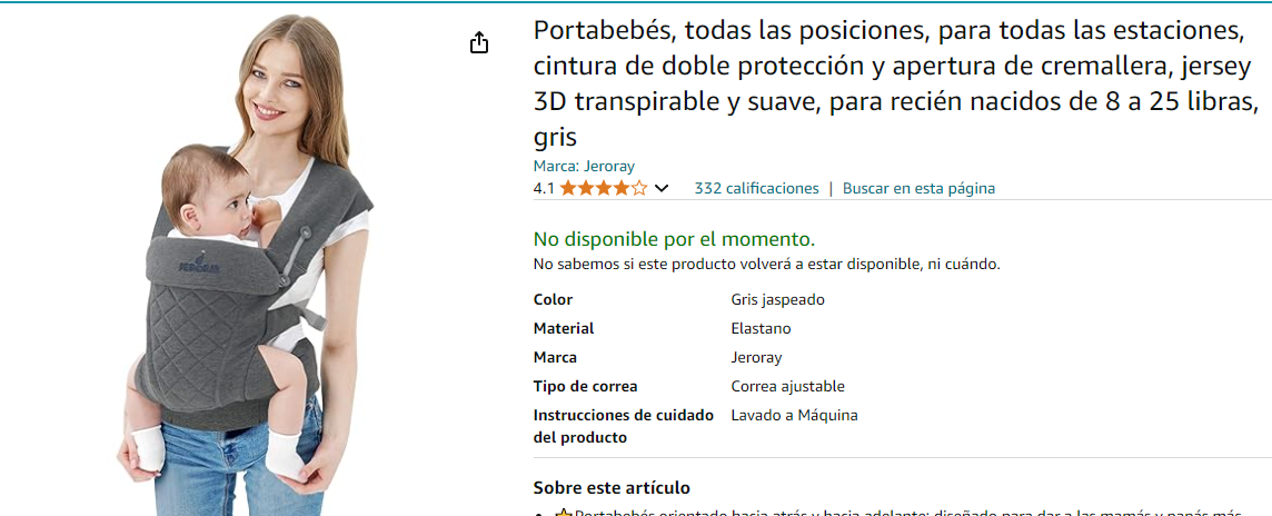 accesorios - Portabebés