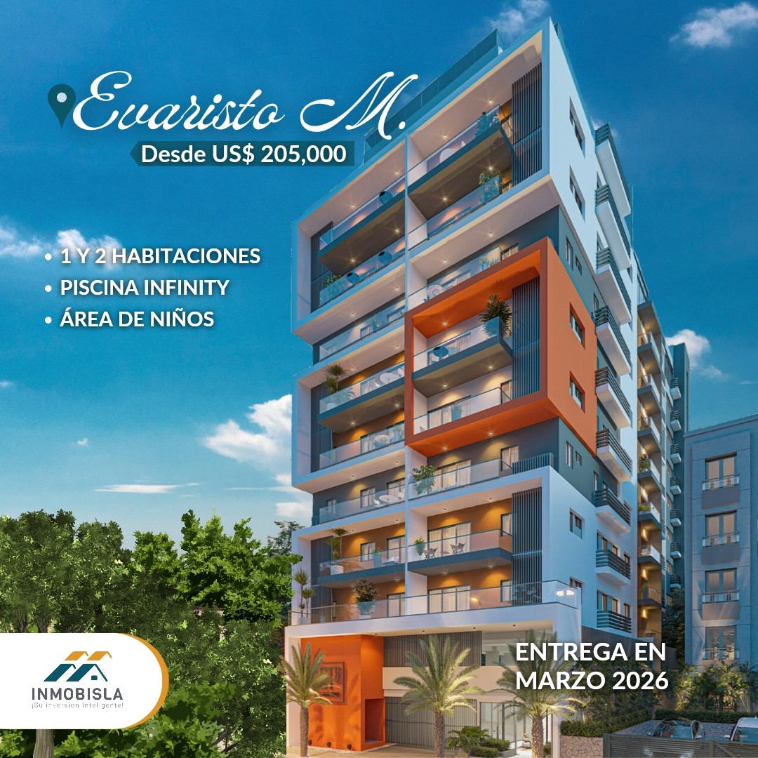 apartamentos - TORRE EXCLUSIVA EN ZONA ESTRATÉGICA DE EVARISTO MORALES 