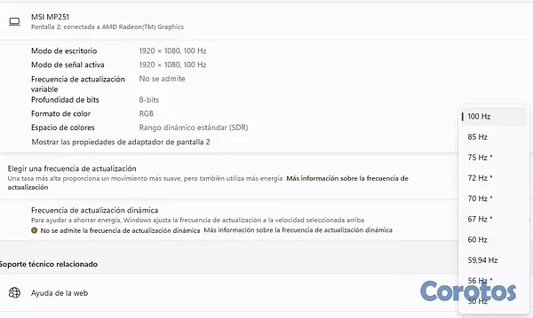tv - COMBO PREMIUM: Setup de 2 Monitores (32" 2K + 25" 100Hz)
 5