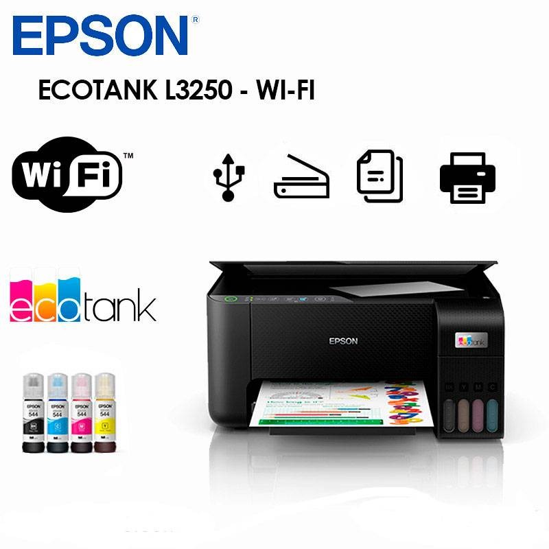 impresoras y scanners - Impresora a Wifi Multifuncional Epson L3250 Copia - Scaner - Impresion todo en 1 4