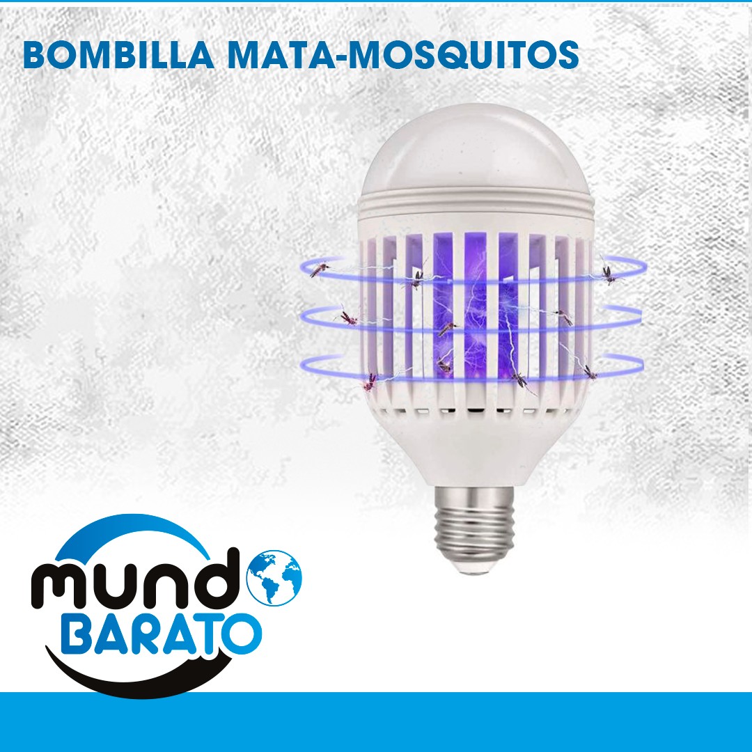 herramientas, jardines y exterior - mata mosquitos electrico tipo bombillo zancudo lampara led insectos trampa