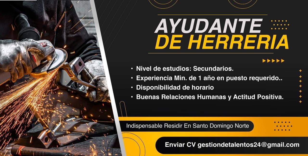 empleos disponibles - Ayudante Herreria 0