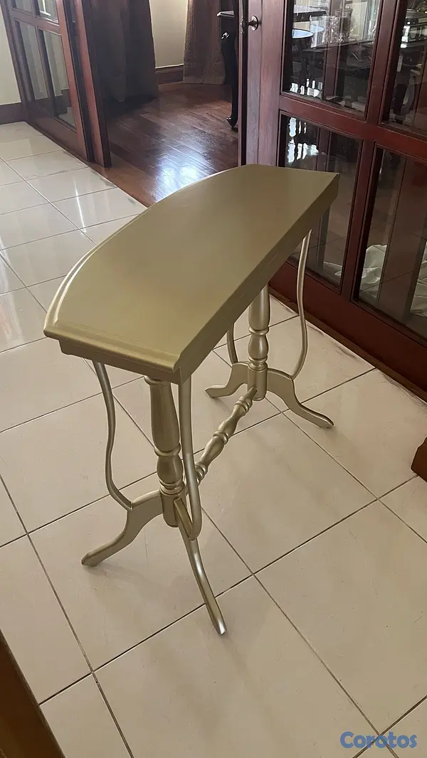 muebles y colchones - Mesa de caoba pintada 3