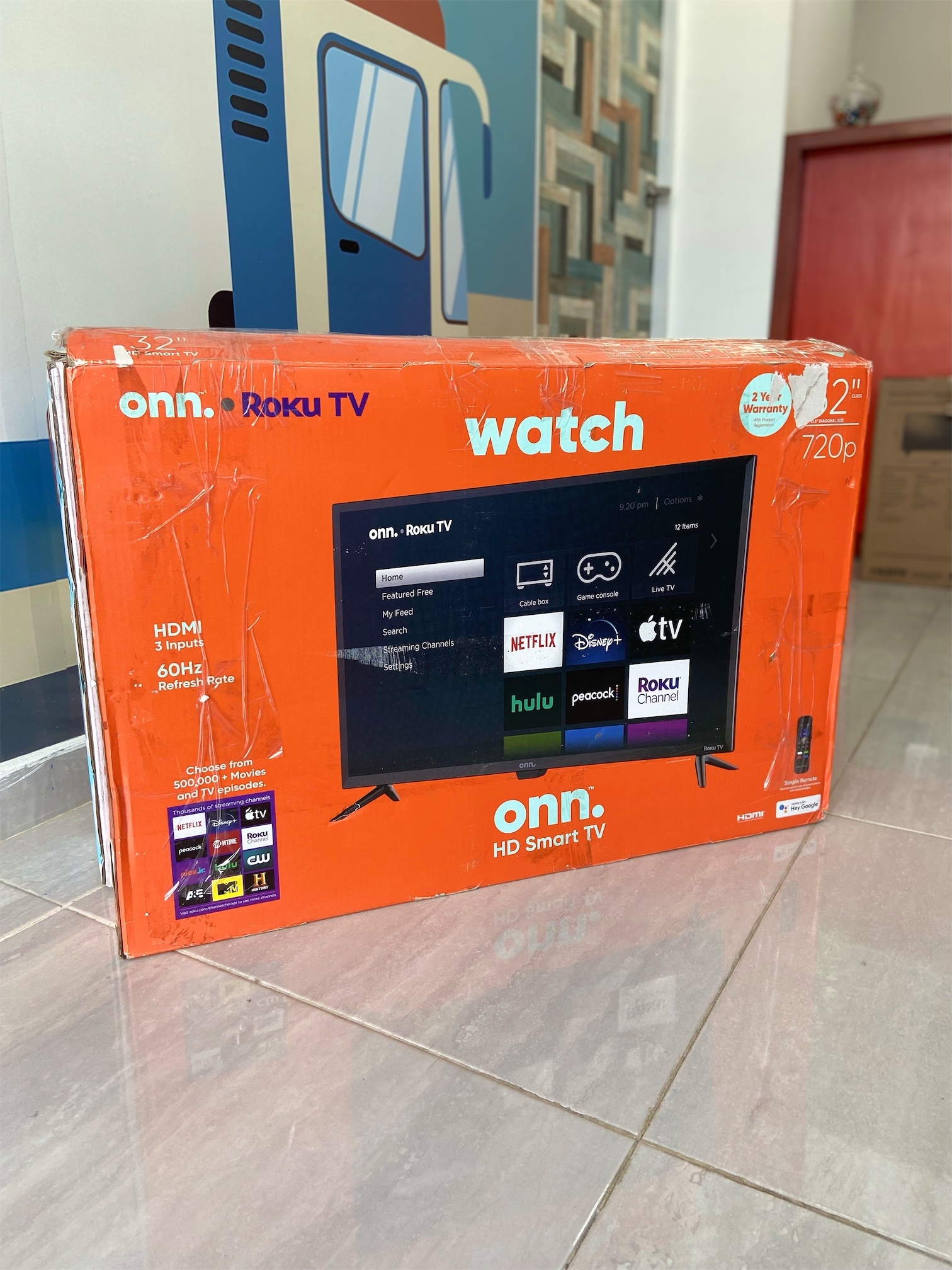 electrodomesticos - TV Onn 32” pulgadas, nueva de caja.