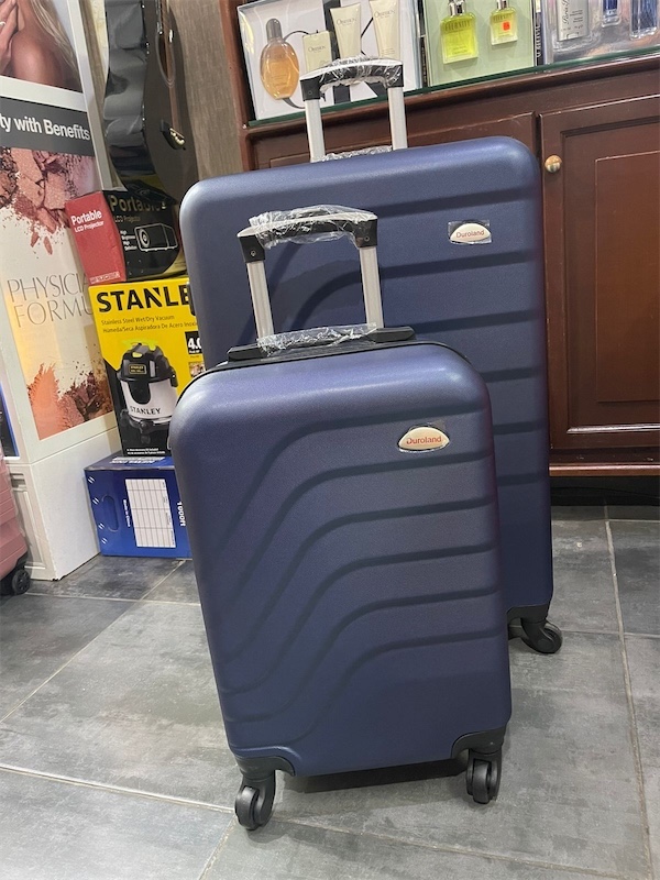 carteras y maletas - Set maletas plásticas, grande y pequeña. Nuevas  0