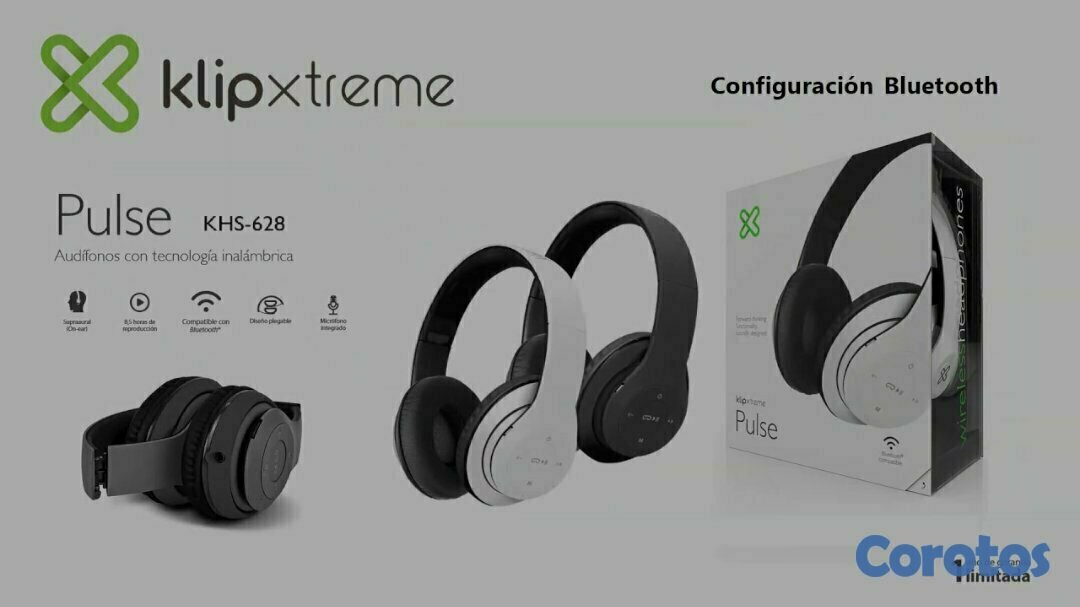 camaras y audio - AUDIFONO CON MICROFONO KLIPX - PULSE, BLUETTOTH - STEREO, 8 HORAS DE REPRODUCCIO