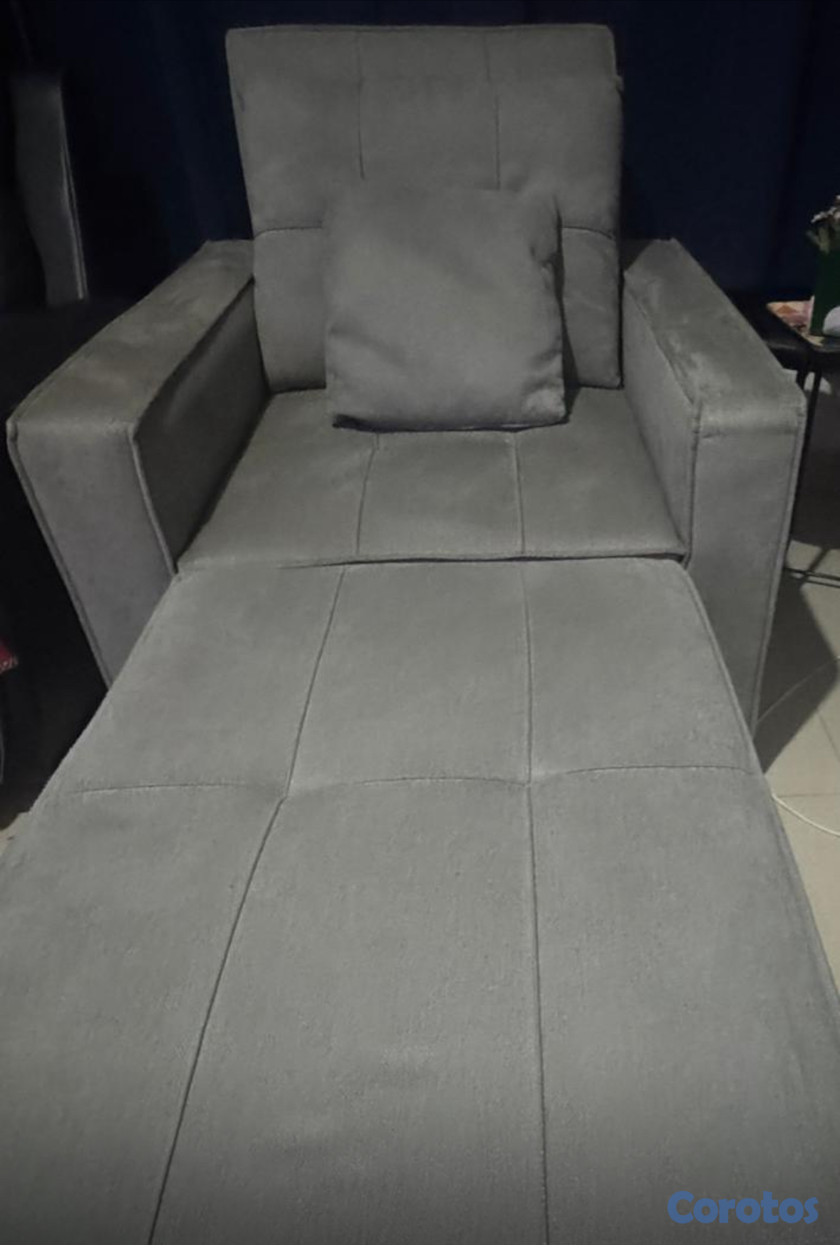 muebles y colchones - Sillón sofá cama de una plaza  3