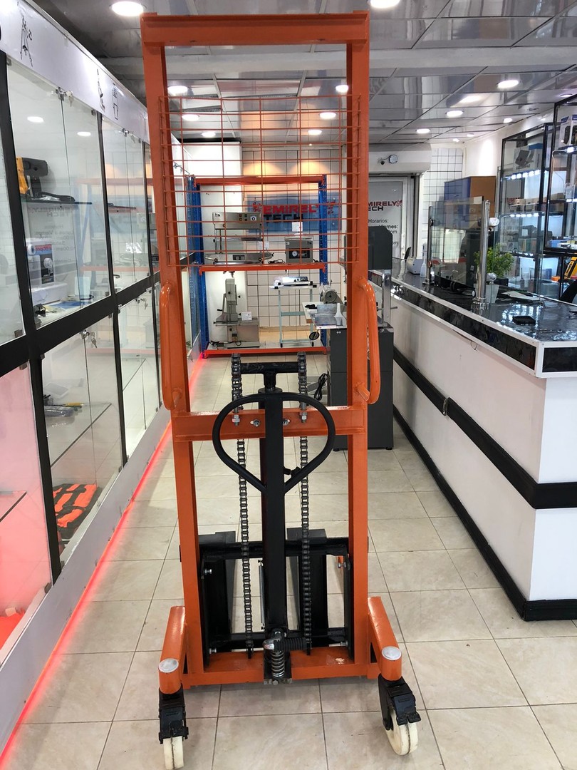 equipos profesionales - Montacargas grua guinche Carretilla elevadora manual hidráulica de 1000KG 6