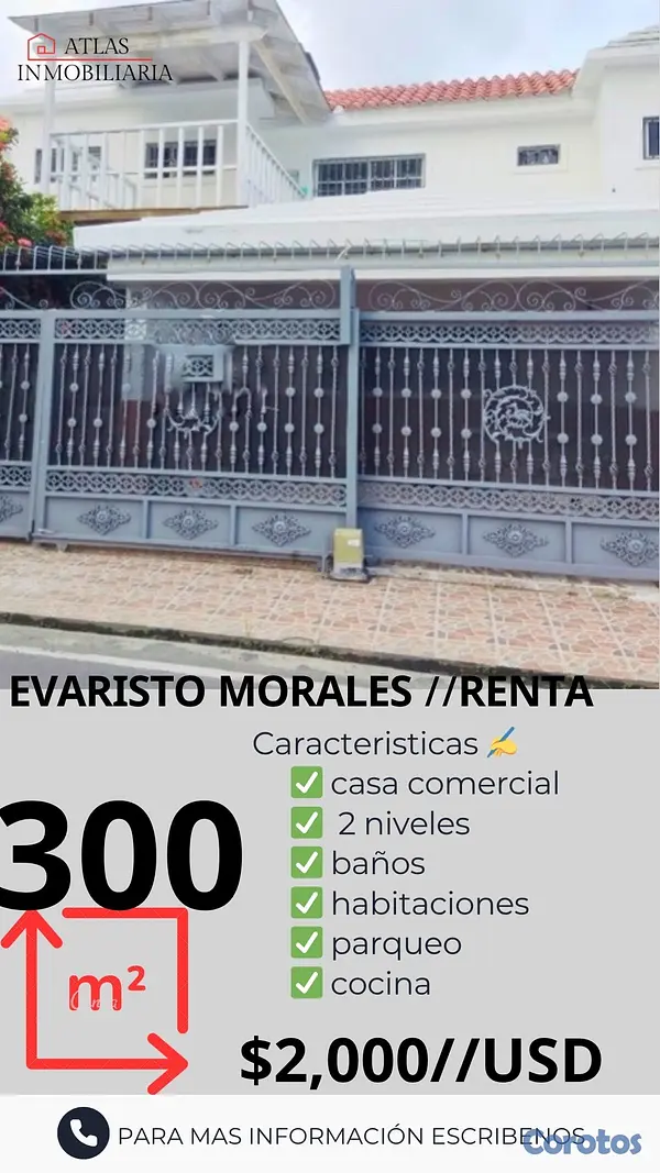 casas - se alquila casa comercial  8