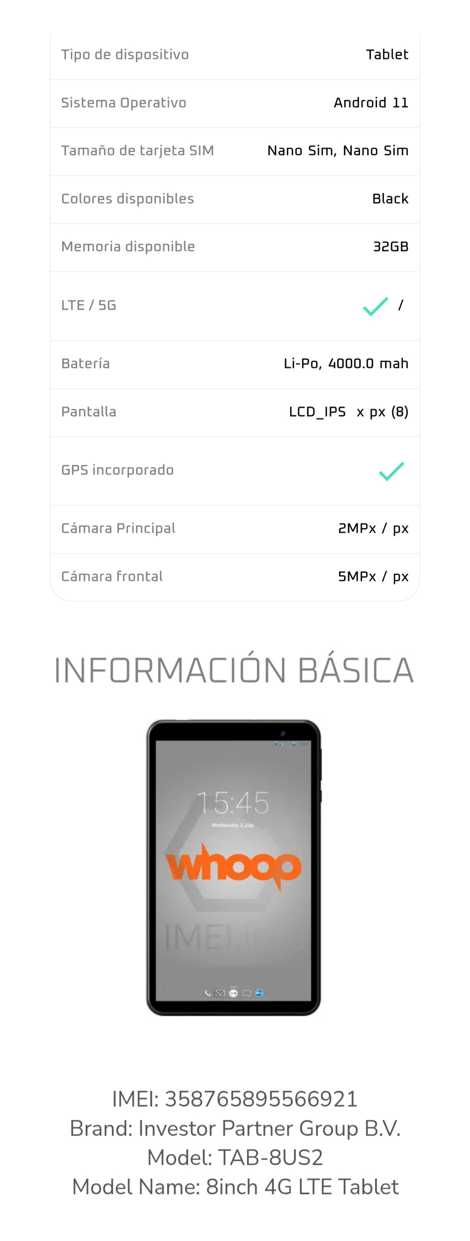 celulares y tabletas - Vendo Tablet Android 11 2