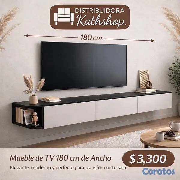 decoración y accesorios - mueble TV viene desarmado en su caja Nuevo  2