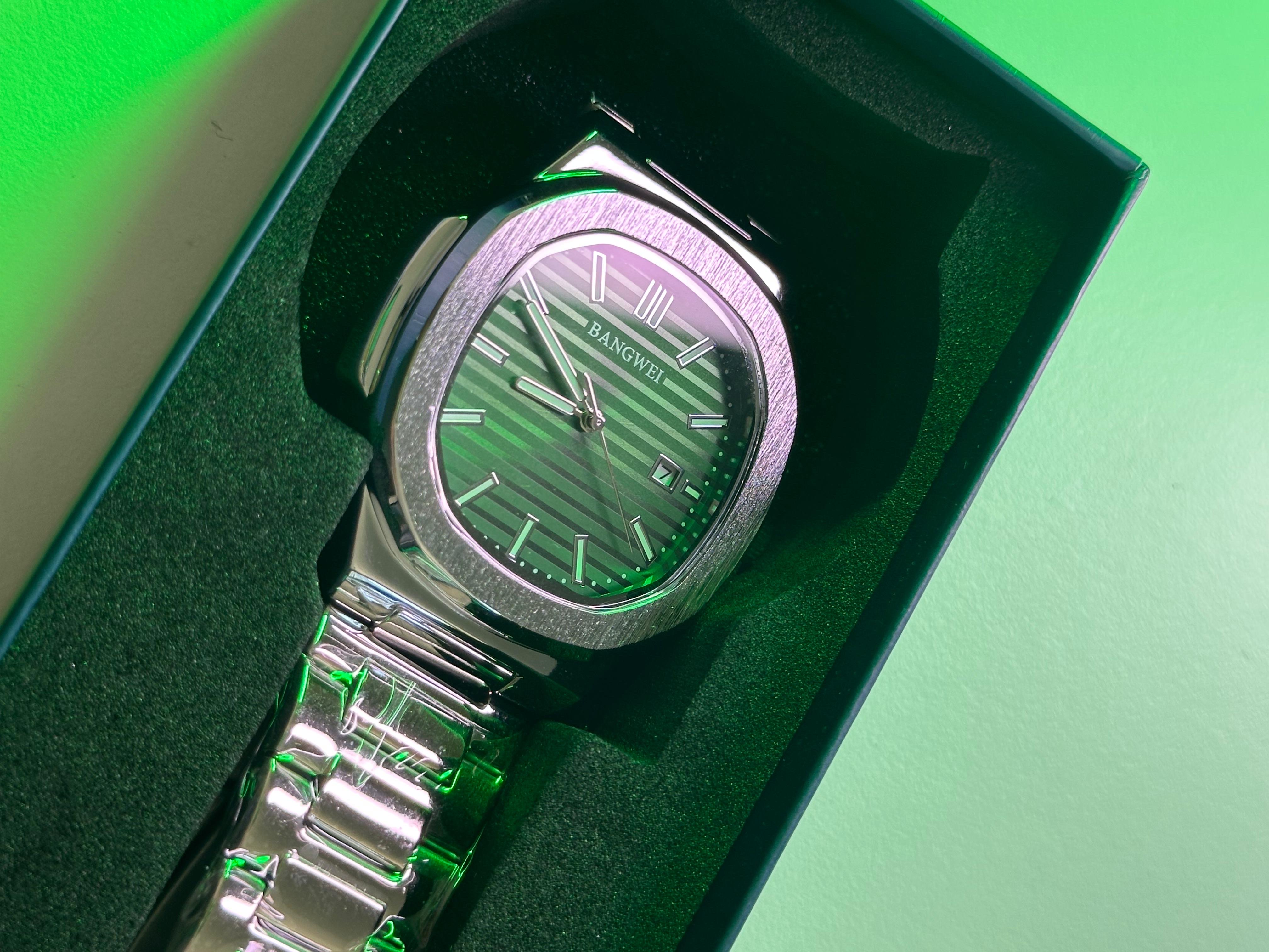 joyas, relojes y accesorios - Reloj de lujo de cuarzo esfera verde 2