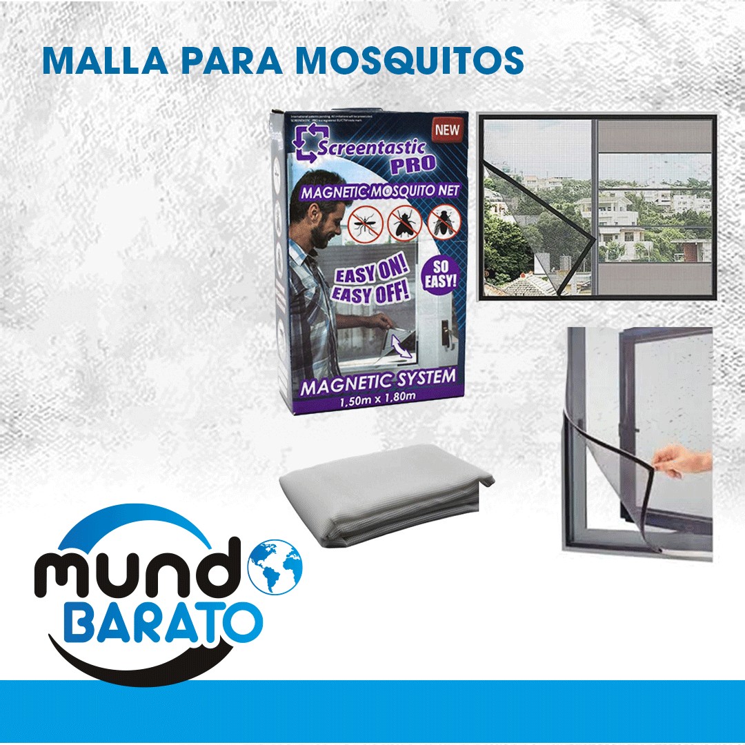 Mosquitera Magnética 150x180cm Malla para Ventana Mosquitos antimosquito