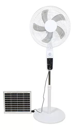 aires acondicionados y abanicos - Abanico de pedestal recargable con panel solar 0