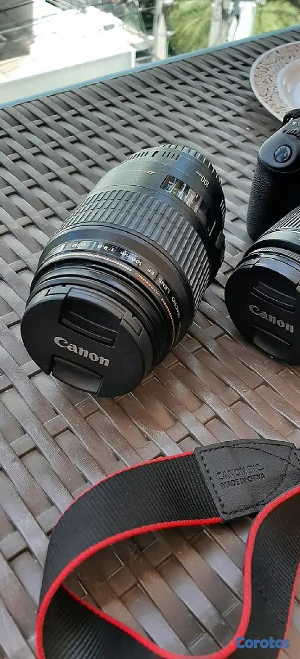camaras y audio - Canon Rebel T5 + Lente Macro 100mm 4
