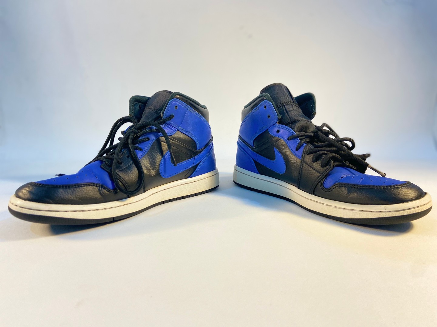 zapatos para hombre - ¡De oportunidad! Tenis Nike Air Jordan Azul, blanco y negro 1