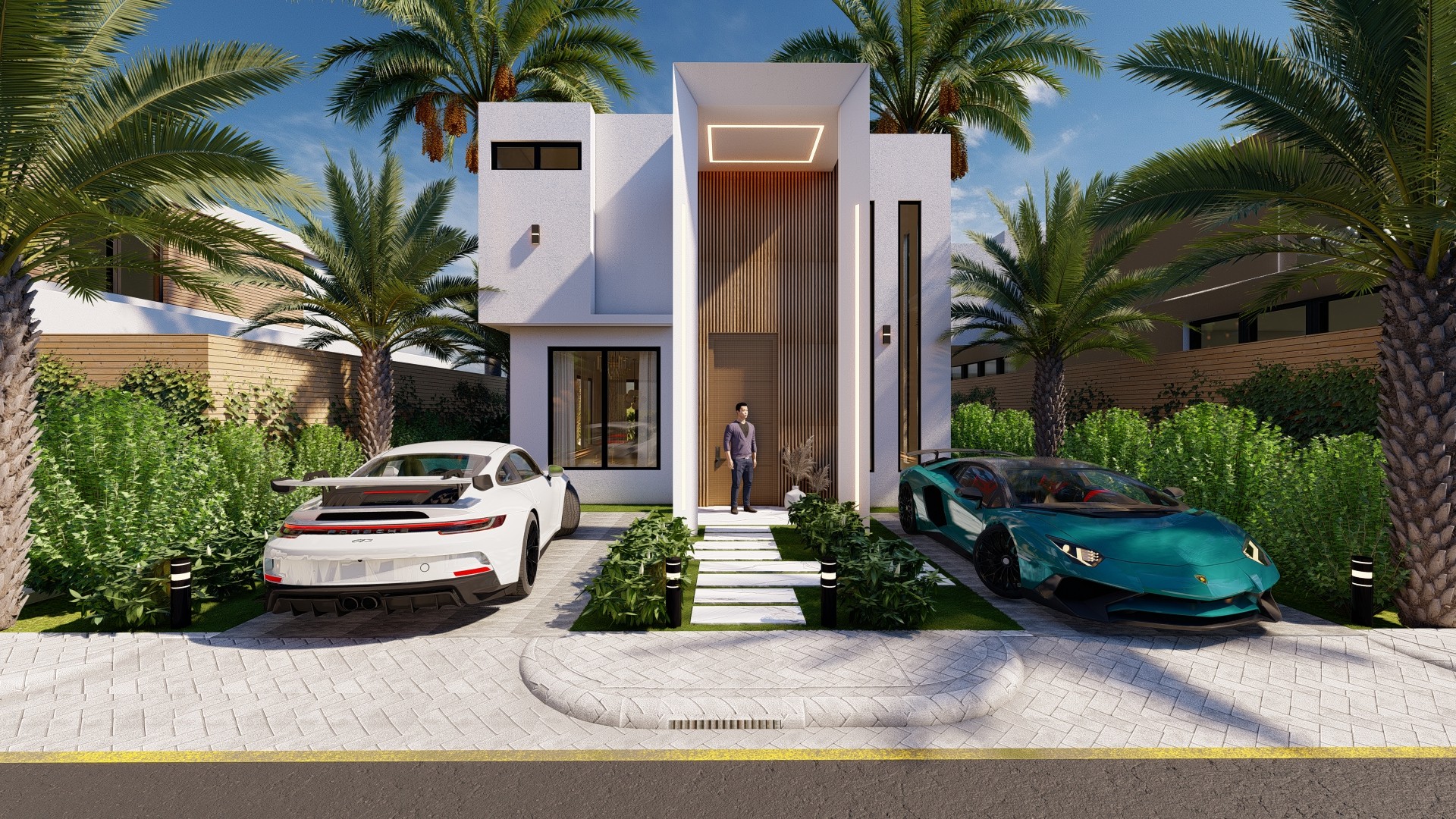 casas vacacionales y villas - RESIDENCIAL PALMERAS RESIPAL II - BAVARO, PUNTA CANA.
