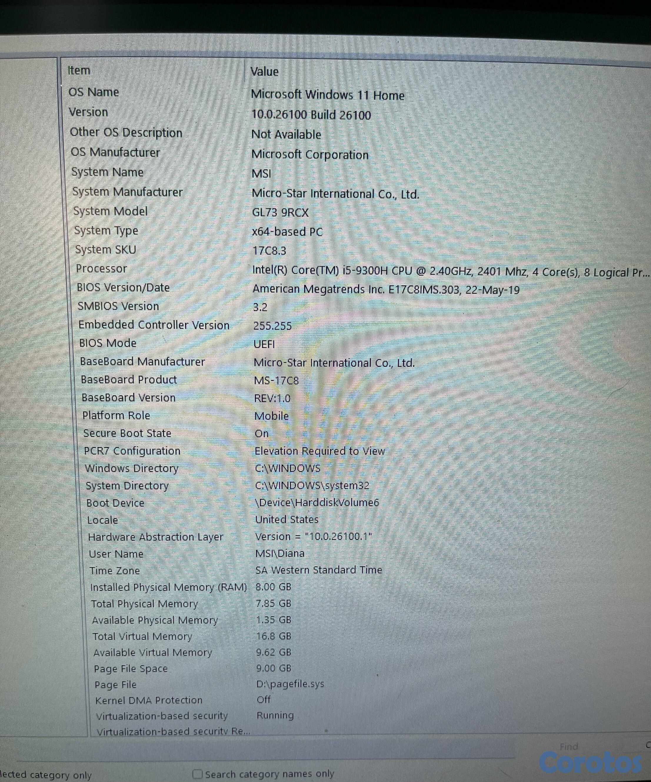computadoras y laptops - MSI GL73 9RCX con mouse y teclado RGB usb 5