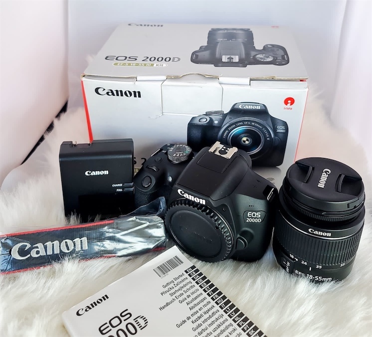 camaras y audio - Canon EOS T7/2000D 24.1MP, WiFi, NFC, USB, HDMI, Video Full HD 1080P