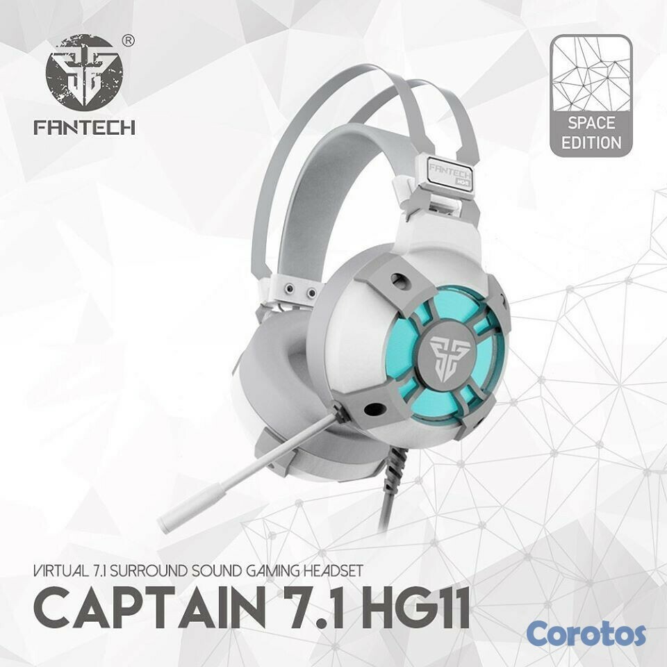 computadoras y laptops - audifonos con microfonos Headset 7.1 Gaming con cancelación de ruido F 3