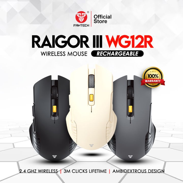 computadoras y laptops - MOUSE Fantech GAMING INALAMBRICO (Mod.WG12R), RECARGABLE