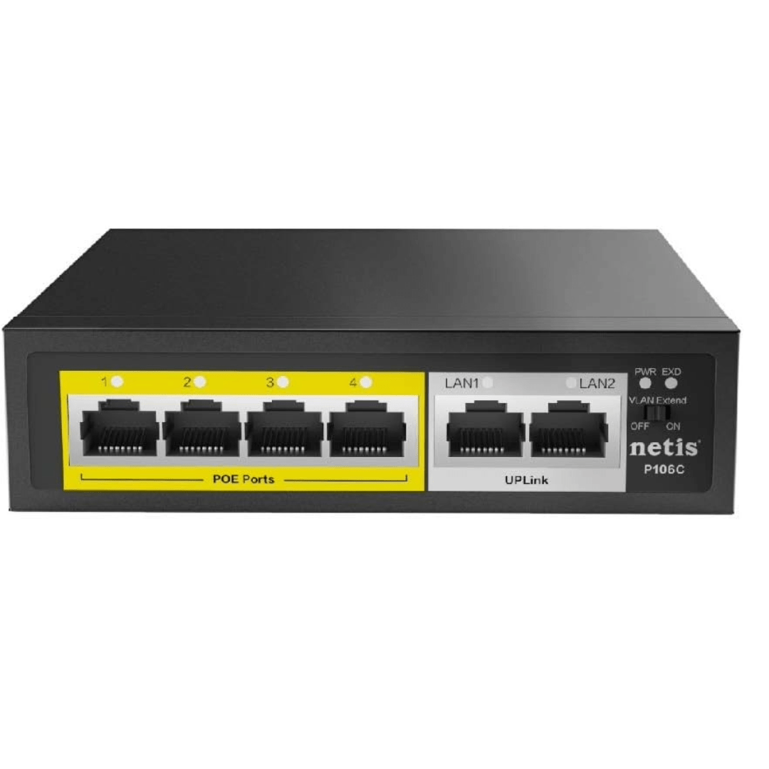 otros electronicos - Switch NETIS 4 Puertos POE , 4+2port ,10/100Mbps R