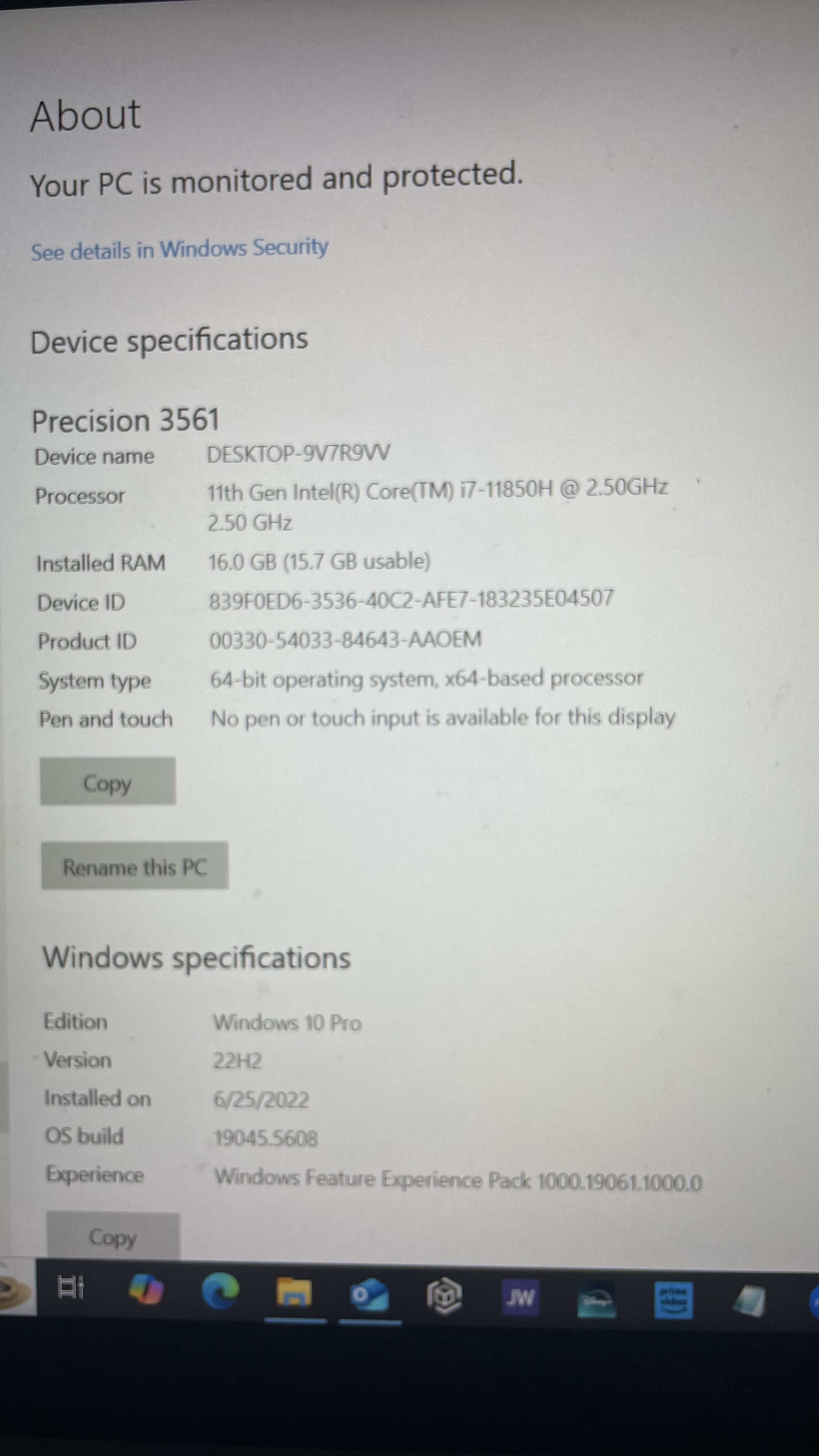 computadoras y laptops - DELL precision 3561 4