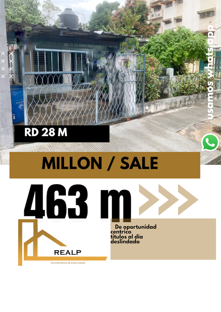 casas - Propiedad en el millon venta