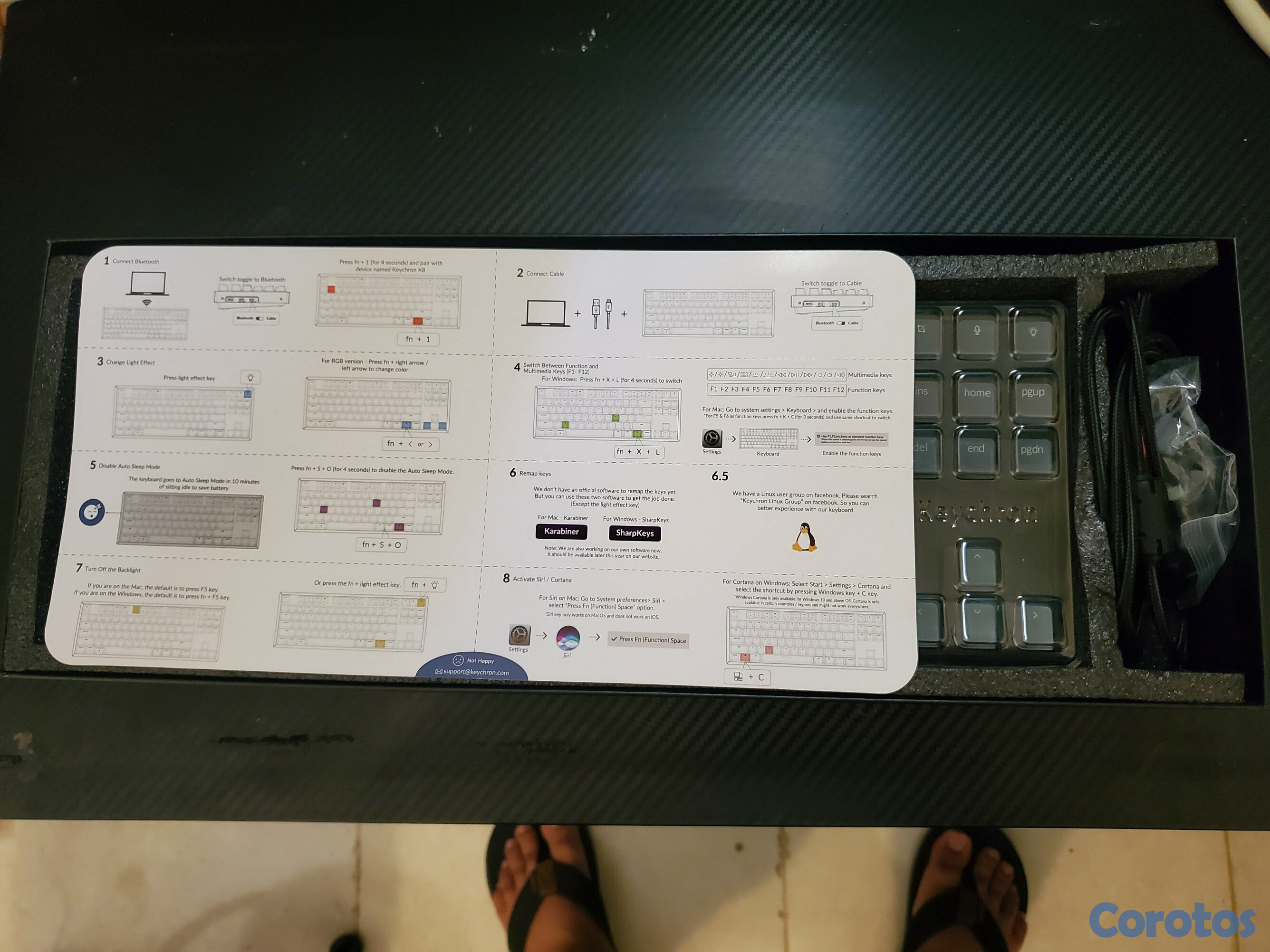 computadoras y laptops - Teclado Mecanico Keychron k8 2