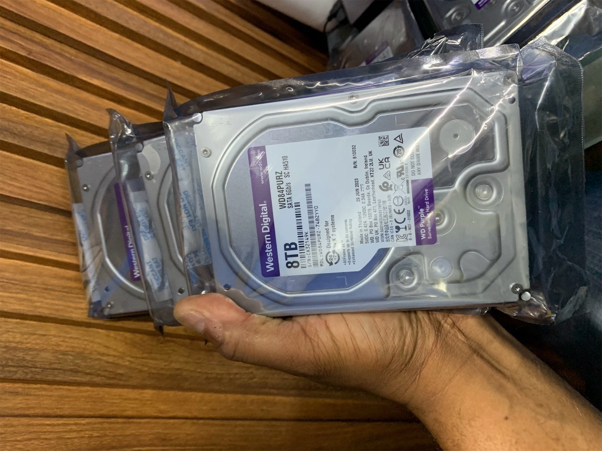 camaras y audio - disco para CCTV 8TB  3