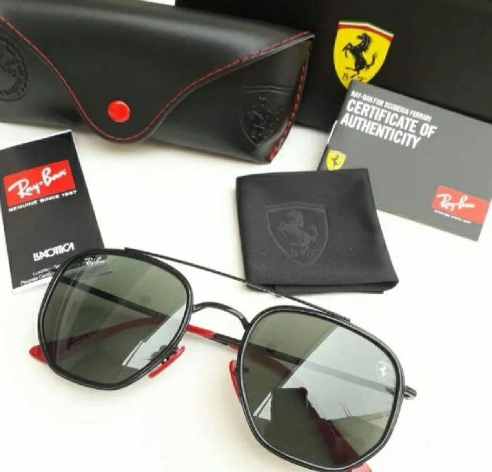 joyas, relojes y accesorios - Lentes RayBan Scuderia Ferrari Collection Negros 4