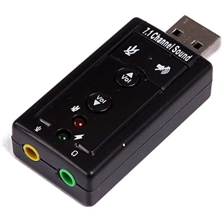 Adaptador De Sonido y Audio Usb Convertidor 7.1 Adaptador de microfono tarjeta 1