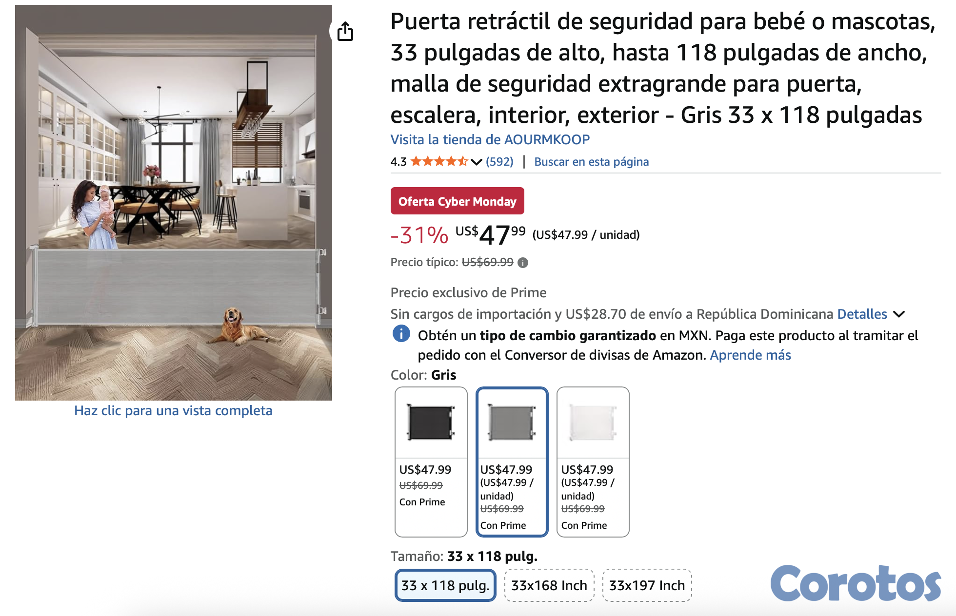 muebles y colchones - separador de espacios / barrera para bebes o perri 1