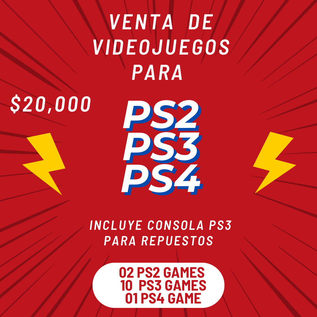 consolas y videojuegos - VENTA DE VIDEO JUEGOS 2PS2 - 10PS3 - 1 PS4 con consola para repuesto+(1)control 0