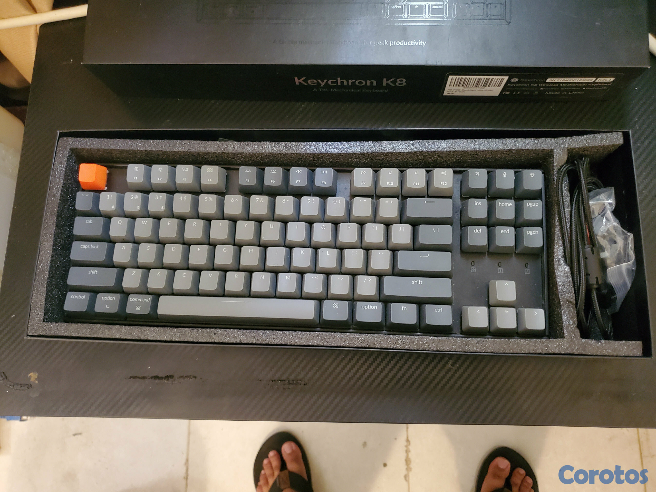 computadoras y laptops - Teclado Mecanico Keychron k8 3