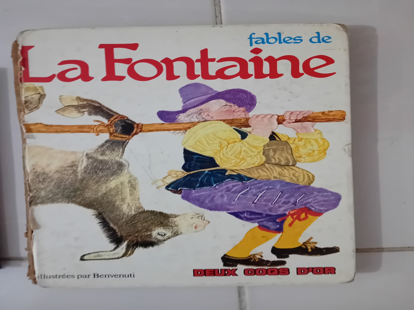 libros y revistas - Libro en francés sobre las fábulas de LA FONTAINE