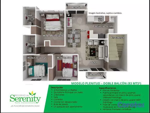 apartamentos - SERENITY VALLE UNIVERSITARIO III 7
