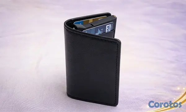 carteras y maletas - Tarjetero Inteligente RFID Compacto De Cuero