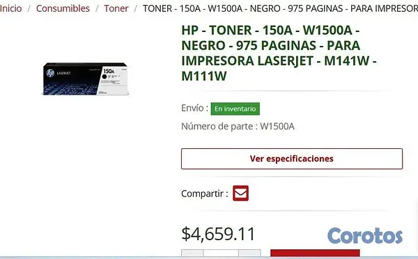 impresoras y scanners - Impresora Multifuncional HP LaserJet Monocromatica 7